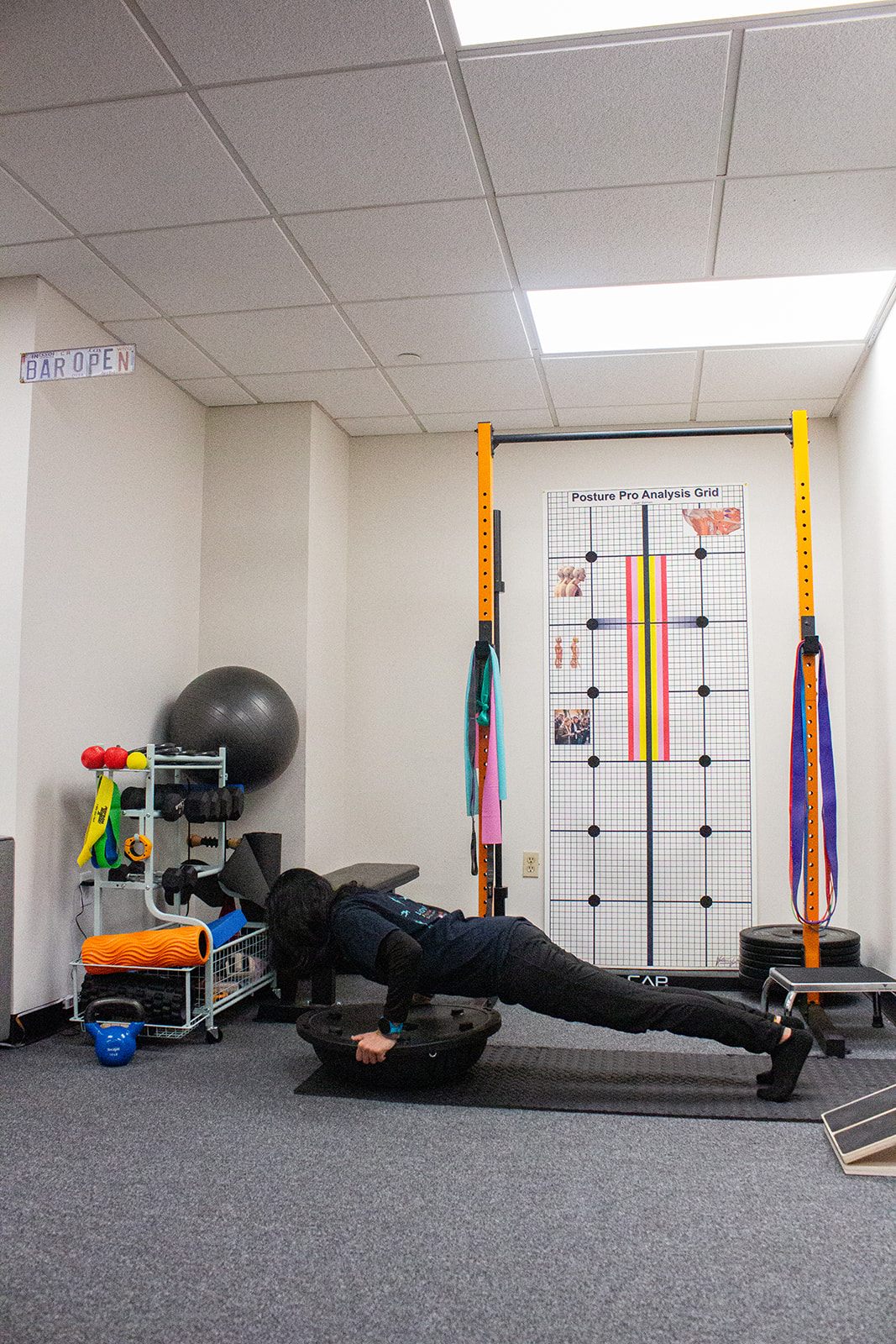 Dr. Foram Patel demonstrating a push-up exercise